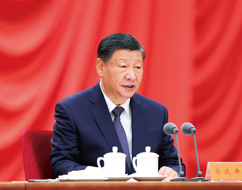 2024年1月8日,中共中央总书记、国家主席、中央军委主席习近平在中国共产党第二十届中央纪律检查委员会第三次全体会议上发表重要讲话。 新华社记者 鞠鹏/摄
