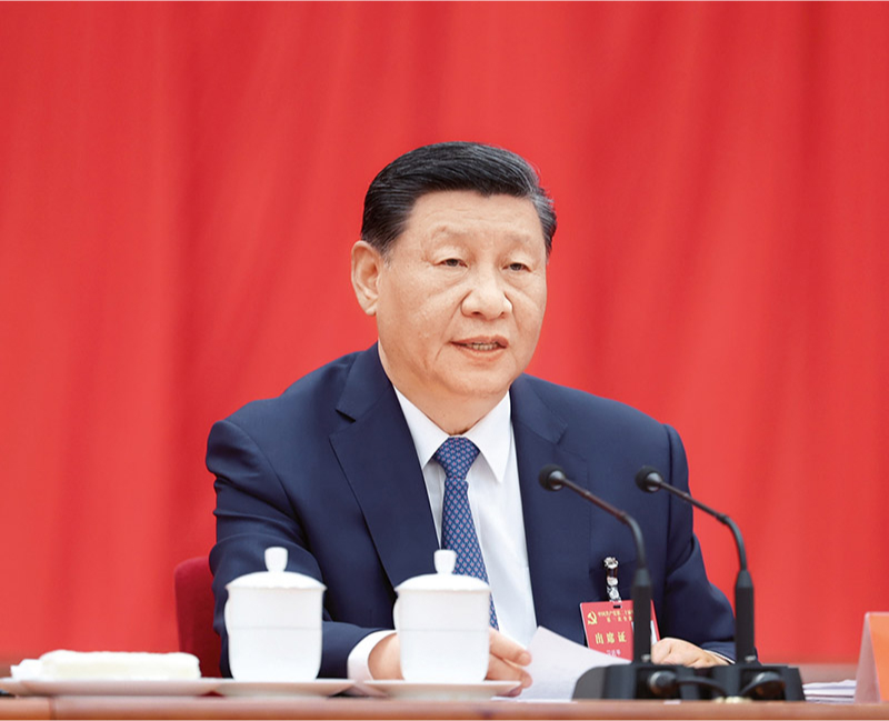 中国共产党第二十届中央委员会第三次全体会议,于2024年7月15日至18日在北京举行。中央委员会总书记习近平作重要讲话。 新华社记者 鞠鹏/摄